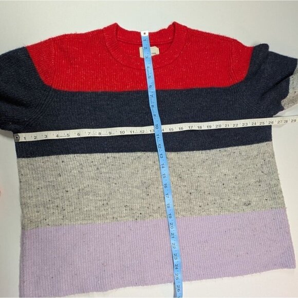 Court & Rowe Sweater Striped Colorblock Red Gray Purple Womens XXL - Picture 5 of 7